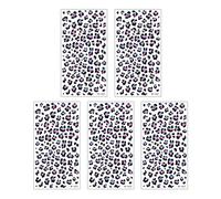 Pegatinas De Tatuaje Facial Con Estampado Calcomanías Temporales Arte Corporal Para Fiesta Festival Maquillaje Diseño Impermeable 5 Hojas Pegatinas Tatuaje Facial Con Estampado