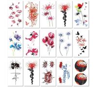 Pegatinas De Tatuaje Impermeables, Pintura Corporal Personalizada, Pegatinas De Tatuaje Bianhua 105×60mm A0092