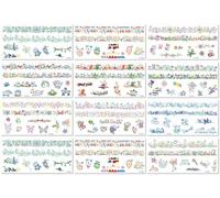 Pegatinas De Tatuaje Pequeñas, Frescas, Impermeables Y Con Efecto Sudoroso Para Niños Y Adultos, Bonitas Pegatinas De Tatuaje Con Forma De Pulsera Y Cicatriz. 16 * 8cm