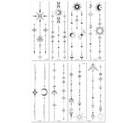 Pegatinas De Tatuaje Temporal De Flores Lisas De Tira Larga Personalizadas, Pegatinas Traseras De Estilo Fresco E Impermeable 240 * 75mm A101