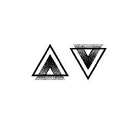 Pegatinas De Tatuaje Triangulares Reales/Reales, De Hierbas, De Larga Duración E Impermeables Para Brazos De Hombres Y Mujeres.
