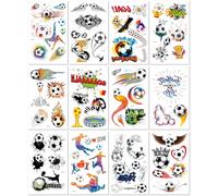 Pegatinas De Tatuajes Con Dibujos Animados De Carnaval De Fútbol, Respetuosas Con El Medio Ambiente, Impermeables, Para Fanáticos De La Fiesta, Tatuajes Con Personalidad 120×75mm