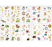Pegatinas De Tatuajes De Animales De Dibujos Animados Pegatinas De Fiesta Temporales Al Por Mayor