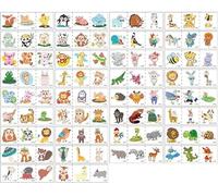 Pegatinas De Tatuajes De Dibujos Animados Pegatinas De Tatuajes De Animales Pegatinas De Tatuajes De Princesas De Dibujos Animados