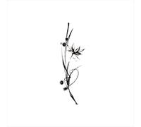 Pegatinas De Tatuajes Herbales Ink Rhyme, Resistentes Al Agua, Tinta De Larga Duración, Estilo Orquídea, Estilo Jugo De Frutas Chino, Para Mujeres, De Larga Duración.