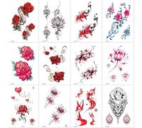 Pegatinas De Tatuajes Temporales A Prueba De Agua, Símbolos De Tótem De Larga Duración, Formas Geométricas A Prueba De Agua, Adornos 190X120mm A056