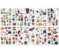 Pegatinas De Tatuajes Temporales Para Niños De Halloween, Lindas Pegatinas De Transferencia Al Agua Con Dibujos Animados Pegatinas De Resistentes Al Agua Y Al Sudor Para Fiestas. 120 * 76mm A040