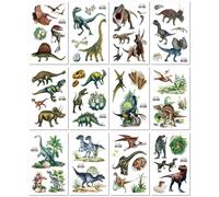 Pegatinas De Tatuajes Temporales Para Niños, Dinosaurio Realista Tyrannosaurus Rex, Pegatinas Personalizadas Para Rostro Y Brazo, Impermeables Y De Larga Duración. 12 * 7.5CM A075