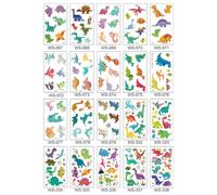 Pegatinas De Tatuajes Temporales Para Niños, Pegatinas De Dinosaurios De Dibujos Animados, Pegatinas De Regalo Navideño Para Niños Y Niñas 60 * 105mm