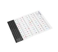 Pegatinas DE Teclado DE Piano 88 61 54 49 LECTURAS DE CLAVE PARA LECTURAS PARA PRINCIPIOS AYUDA AYUDA AYUDA COLOR Bright PVC