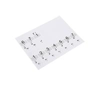 Pegatinas de Teclado para Piano para 88 teclas: Etiquetas Extraíbles Etiquetas Aprender Notas de Piano y Notación Musical, Diseño Transparente (Transparente)