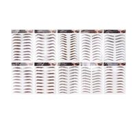 Pegatinas de Transferencia de Cejas, Total Impermeable 98 Pares de Pegatinas de Cejas para Todo Tipo de Maquillaje para Mujeres Niñas Suministros de Maquillaje