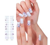Pegatinas de uñas de gel semicurado, tiras de esmalte coreano, decoraciones de arte coreano para fiestas, envolturas de esmalte semicuradas, decoración artística
