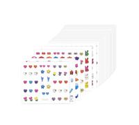 Pegatinas de Uñas para Niñas | 30 Láminas de Decoración que Brillan en la Oscuridad | Pegatinas decorativas para uñas - Para Mujeres Principiantes en Casa Salón de Manicura San Valentín Pascua