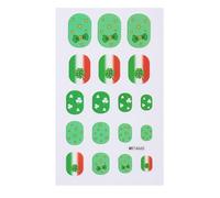Pegatinas de uñas seguras para niños, diseño de dibujos animados, impermeables, fáciles de aplicar, múltiples patrones, calcomanías divertidas de dibujos animados