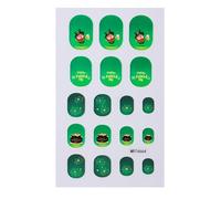 Pegatinas de uñas seguras para niños, diseño de dibujos animados, impermeables, fáciles de aplicar, múltiples patrones, calcomanías divertidas de dibujos animados