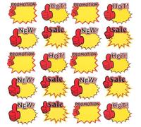 Pegatinas de venta de garaje, 400 Uds., promoción de supermercado, publicidad, etiquetas de precios, señales, etiquetas de papel al por menor, tarjetas de promoción de ventas