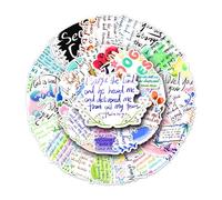 Pegatinas De Verso Bíblico - Paquete De Letras De Citas Bíblicas, Pegatinas De Vinilo Religiosos | Artesanía De Álbumes De Recortes Basados en La Fe, Arte De Revista Espiritual, Calcomanías De Palabra