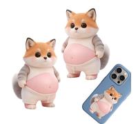 Pegatinas de vientre 3D lindas blandas | Juguetes 3D lindos silicona divertidos , juguete antiestrés de prensado - para cuadernos de teléfonos de coche, maternal, escuela,