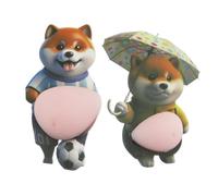 Pegatinas De Vientre De Animales - Lindas Pegatinas Ďe Perros Para Portátiles | Dos Belly Śtickers, Lindos 3D Y Tiernos B́elly Štickers, Calcomanías 3D B̀elly Journal Para A