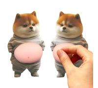 Pegatinas de vientre de animales - Pegatinas de scrapbooking para perros - Calcomanías 3D vientre pellizcado para adultos ordenador portátil funda de teléfono diario cuaderno proyecto