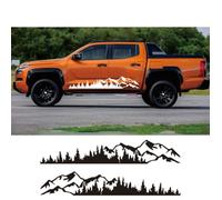 Pegatinas de Vinilo con diseño de montaña para árboles para Coche, Impermeables, para Carreras, Exteriores, Tuning, Accesorios para Jeep, SUV para camionetas.