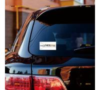 Pegatinas de Vinilo con la Bandera Palestina Free Palestine (2 Unidades), Color Blanco, 15,2 cm, sin Fondo, troqueladas