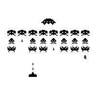 Pegatinas De Vinilo De Jugador Space Invaders Videojuegos Pegatinas De Pared Para Sala De Juegos 56X28 Cm