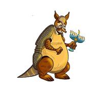 Pegatinas de vinilo para coche de 13cm x 12,4 cm para The Holiday Armadillo s Comin To Town