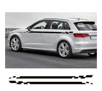 Pegatinas de Vinilo, para faldón de Puerta Lateral de Coche, Accesorios, para Audi A3 8V 8P 8Y 8L Sedán S3 TFSI Sportback Limousine Cabriolet TDI
