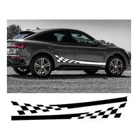 Pegatinas de Vinilo para faldones Laterales de Puertas de Coche, diseño de Rayas de Carreras, Accesorios Exteriores para Audi Q5 FY B9 8R B8 SQ5 80A TFSI Quattro TDI Accesorios para Coche.