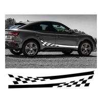 Pegatinas de Vinilo para faldones Laterales de Puertas de Coche, diseño de Rayas de Carreras, Accesorios Exteriores para Audi Q5 FY B9 8R B8 SQ5 80A TFSI Quattro TDI Accesorios para Coche.
