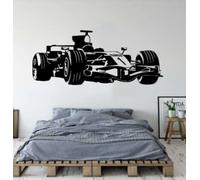 Pegatinas de vinilo para pared de Fórmula Uno entusiastas de los coches deportivos de carreras habitación juvenil escuela dormitorio decoración del hogar calcomanía de pared 101x42cm
