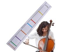 Pegatinas de violonchelor - Guía de calcomanía de posición | Tren de entrenamiento Striches de notas adhesivas, hoja de marcador de ayuda visual para principiantes estudiantes de mus