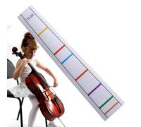 Pegatinas de violonchelor - Guía de calcomanía de posición | Tren de entrenamiento Striches de notas adhesivas, hoja de marcador de ayuda visual para principiantes estudiantes de mus