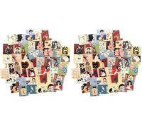 Pegatinas decoracion Japon esteticas adhesivos niñas adhesivo Japon poster stickers laptop decoracion japonesa regalo Japon scrapbooking imágenes japonesas (Paquete de 2)