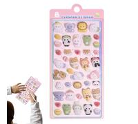 Pegatinas Decoraciones Animales Adhesivas | Pegatinas lindas en relieve para niñas adolescentes diarios monopatín cuaderno aula baggage regalo