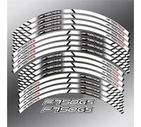 Pegatinas Decorativas 1 Juego para BMW F750GS F 750 GS 17 "19" Pegatina Reflectante para Rueda De Motocicleta Llanta, Cubo, Calcomanía A Rayas, Accesorios Impermeables(White)