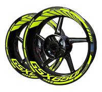 Pegatinas Decorativas Accesorios De Motocicleta, para Suzuki GSX650F GSX 650F, Pegatina para Rueda, Juego Pegatinas para Llanta, Cinta Adhesiva para Neumáticos(Jaune)