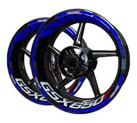 Pegatinas Decorativas Accesorios De Motocicleta, para Suzuki GSX650F GSX 650F, Pegatina para Rueda, Juego Pegatinas para Llanta, Cinta Adhesiva para Neumáticos(BLU)