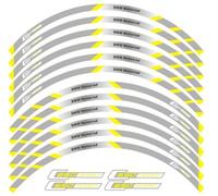 Pegatinas Decorativas Accesorios De Motocicleta Pegatina Rueda Cinta Llanta Calcomanías Impermeables para BMW C650 Sport(Yellow B)