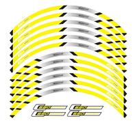 Pegatinas Decorativas Accesorios De Motocicleta Pegatina Rueda Cinta Llanta Calcomanías Impermeables para BMW C650 Sport(Yellow A)