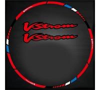 Pegatinas Decorativas Accesorios Reflectantes Pegatina De Modificación Neumático Rueda, Calcomanías Cubo, Cinta Rayada Llanta para Suzuki V-Strom DL650 1000 1050(Rosso)