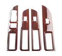 Pegatinas Decorativas Auto Compatible Con Ford Para Explorer 2016 2017 2018 LHD Puerta Interruptor De Ventana Eléctrica Panel De Elevación Embellecedor Cubierta Adhesivo Accesorio Interior(Style2)