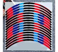 Pegatinas Decorativas Calcomanía Universal para Llanta De Neumático 17 Pulgadas para CFMOTO SR NK GT MT/150/250/300/400/650/700 Pegatinas para Cubo Rueda Motocicleta(Rosso)