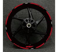 Pegatinas Decorativas Cinta Adhesiva para Neumáticos para Yamaha R1 R15 R125 R6 R7 MT-09 MT09 MT07 MT10 Tracer, Pegatina para Llanta De Rueda Motocicleta, Raya Reflectante(Rosso)