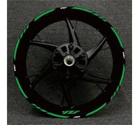 Pegatinas Decorativas Cinta Adhesiva para Neumáticos para Yamaha R1 R15 R125 R6 R7 MT-09 MT09 MT07 MT10 Tracer, Pegatina para Llanta De Rueda Motocicleta, Raya Reflectante(Vert)