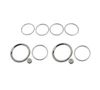 pegatinas decorativas Compatible con Benz Clase E W213 2016 2017 2018 2019 Consola central Salida aire acondicionado Ventilación Cristal Calcomanía Anillo Embellecedor(Style C)