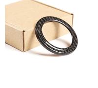 pegatinas decorativas Compatible con Maserati Para Ghibli Para Quattroporte 14-21 marco del interruptor faros delanteros botón arranque del motor decoración pegatinas(Black a)