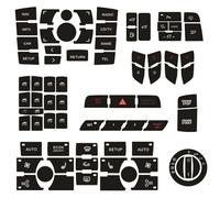 pegatinas decorativas Compatible con Q7 2003-2015 Pegatinas reparación botones faros delanteros Clima interruptor perilla desgastado calcomanías interiores decoración estilo coche